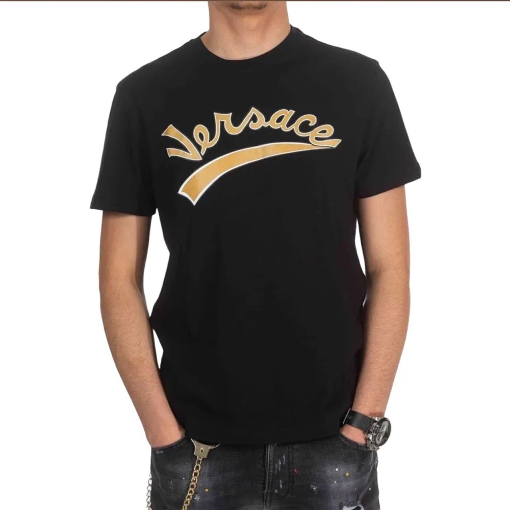 Versace Men's Black T-Shirt